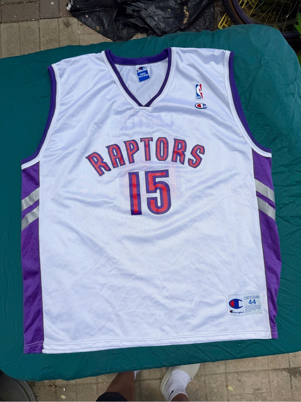 Vintage Champion Toronto Raptors Vince Carter NBA Jersey
Size 44 fits like an XL